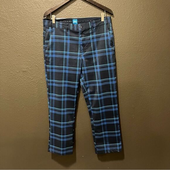 Slazenger Tartan Pants/Golf/Trousers 32 Short - Picture 1 of 11